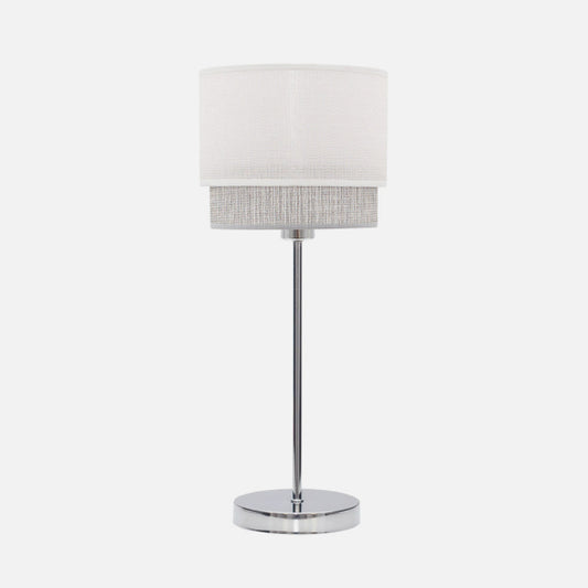 Lámpara de Sobremesa Kenya 45 cm Blanco y Gris Fabrilamp - imagen 2 | Fabrilamp / Abrila