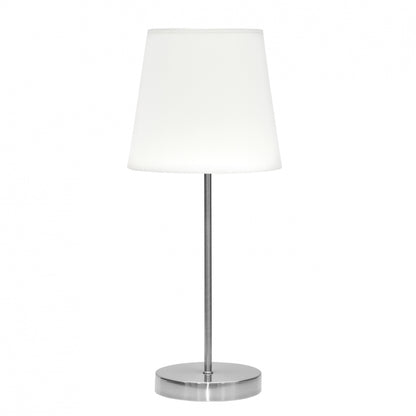 Lámpara de mesa Maldivas Fabrilamp / Abrila clásica níquel blanco 110671003