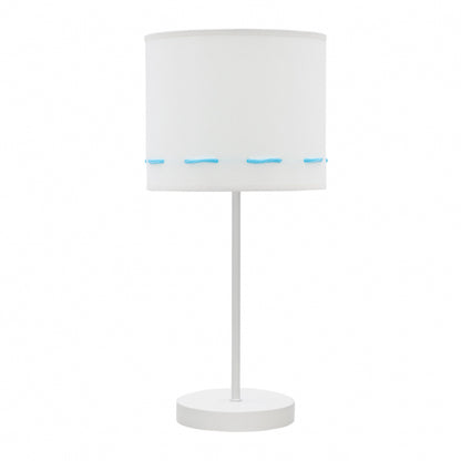 Sobremesa Trazos Celeste de Fabrilamp, ideal para habitaciones infantiles. Diseño moderno y elegante.