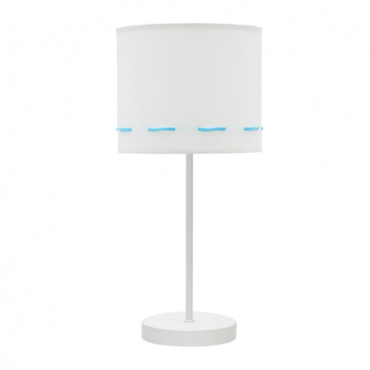 Sobremesa Trazos Celeste de Fabrilamp, ideal para habitaciones infantiles. Diseño moderno y elegante.