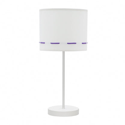 Lámpara de Sobremesa Infantil Trazos 42 cm Blanco y Lila Fabrilamp - vista principal | Fabrilamp / Abrila