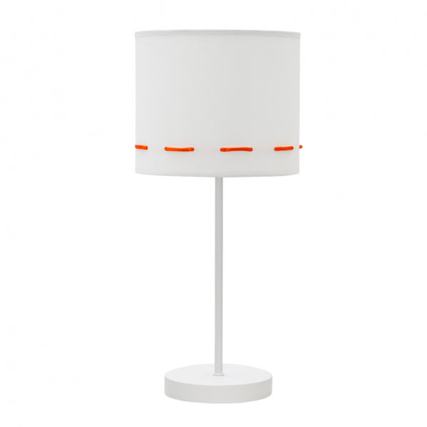 Sobremesa Trazos Naranja E14 de Fabrilamp, diseño infantil, ideal para habitaciones de niños, disponible en luzguru.com