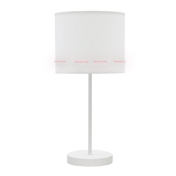 Sobremesa Trazos Rosa Bebé de Fabrilamp: Iluminación suave para habitaciones infantiles.  Compra en luzguru.com