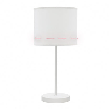 Lámpara de Sobremesa Infantil Trazos 42 cm Blanco y Rosa Fabrilamp - vista principal | Fabrilamp / Abrila