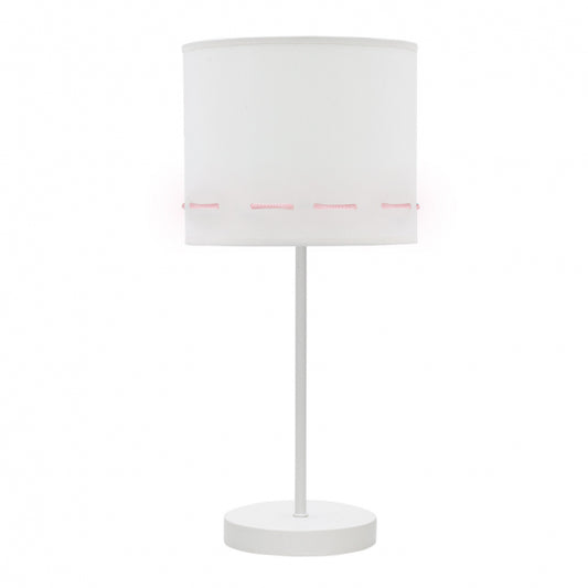 Lámpara de Sobremesa Infantil Trazos 42 cm Blanco y Rosa Fabrilamp - vista principal | Fabrilamp / Abrila