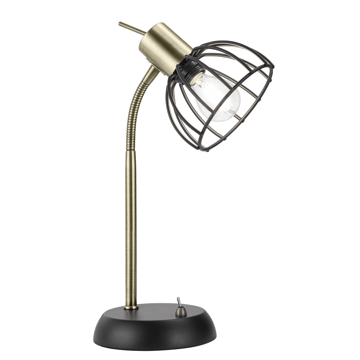 Medidas Sobremesa Bermeo Negra Mate AJP/Alemar Ref. 60178 - LuzGuru.com
