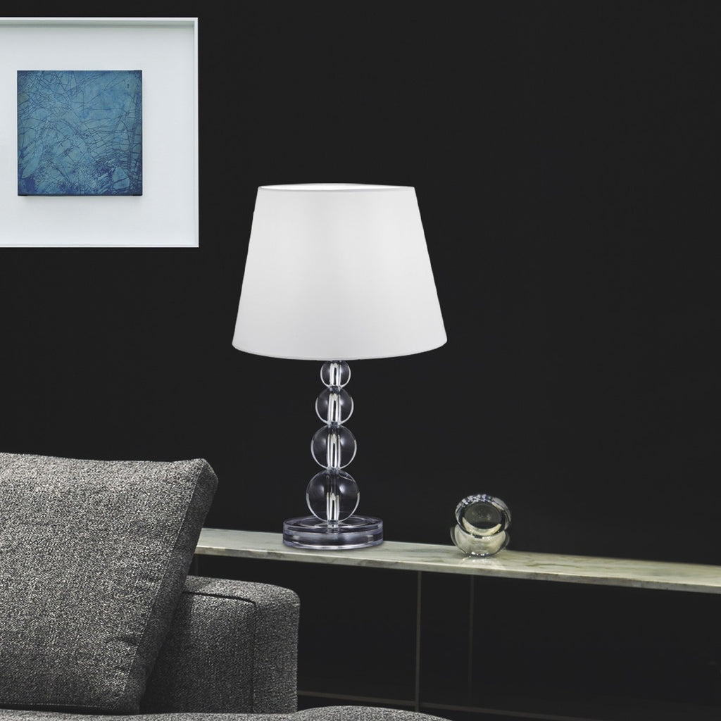 Sobremesa Marela Cromado 60W AJP/Alemar - Ref. 11813 - Medidas del producto.  luzguru.com
