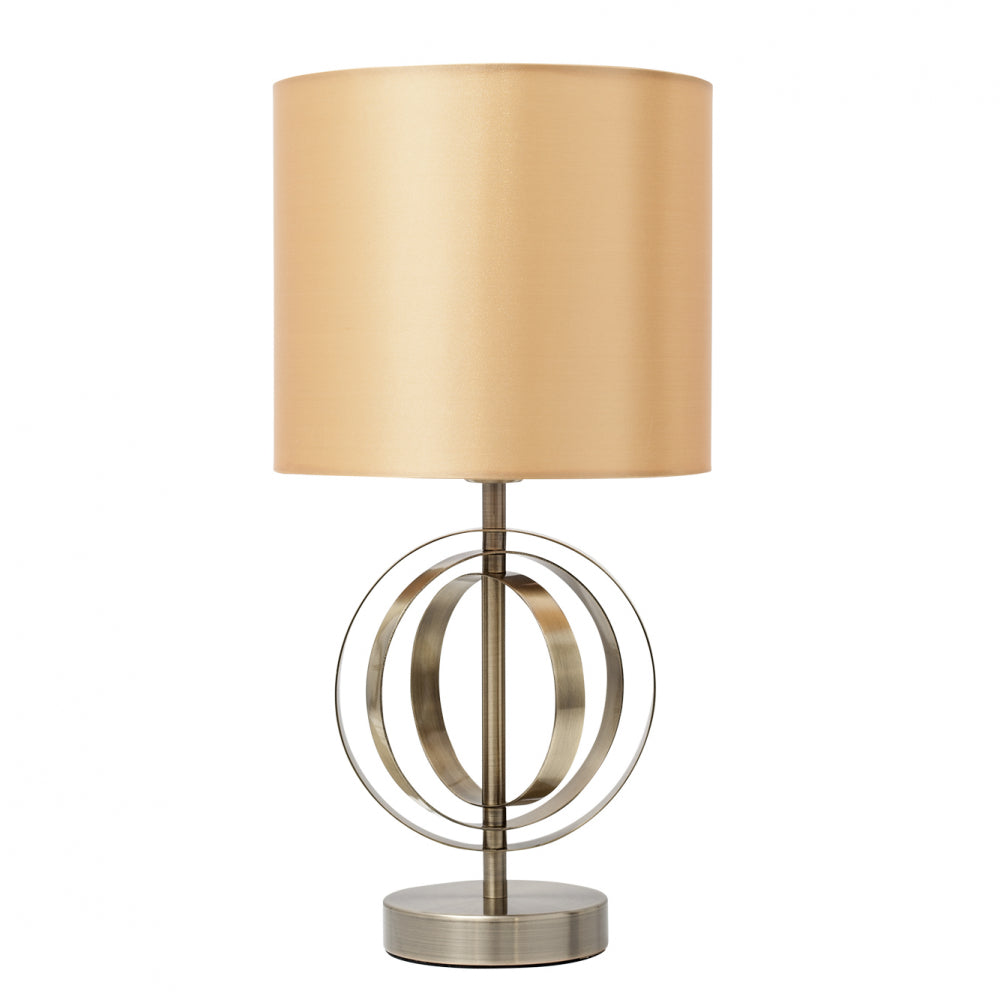Lámpara de mesa Alfena Fabrilamp / Abrila bronce textil, Ref. 123270112