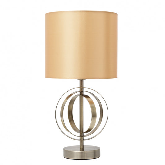 Lámpara de mesa Alfena Fabrilamp / Abrila bronce textil, Ref. 123270112