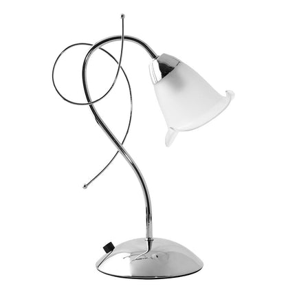 Lámpara de mesa Adelfa Fabrilamp / Abrila clásica en cromo, Ref. 150971020