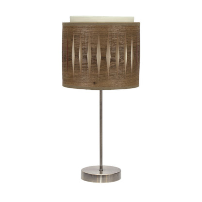 Lámpara de mesa Alexandra Fabrilamp / Abrila étnica en madera oscura, referencia 177871084