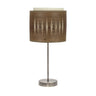Lámpara de mesa Alexandra Fabrilamp / Abrila étnica en madera oscura, referencia 177871084