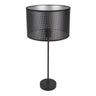 Lámpara Anastasia Sobremesa Fabrilamp / Abrila Textil Negro Plata Ref. 190171109