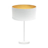 Lámpara de mesa Anuska Fabrilamp / Abrila blanca y dorada, Ref. 188671101