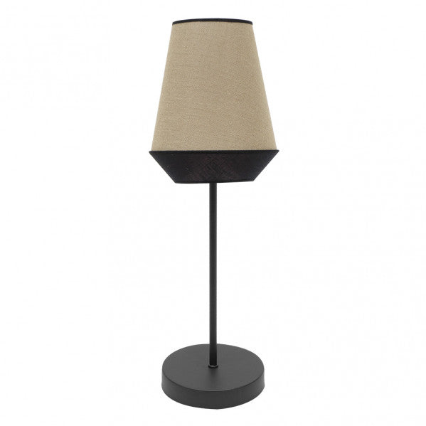 Sobremesa Alto Campana Saco/Negro, diseño moderno y elegante de Fabrilamp para iluminación interior.