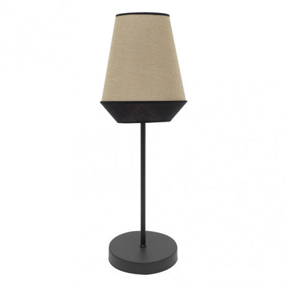 Sobremesa Alto Campana Saco/Negro, diseño moderno y elegante de Fabrilamp para iluminación interior.