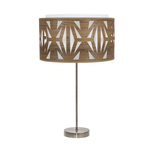 Lámpara de mesa KATERINA Fabrilamp / Abrila diseño en cuero y madera, ref. 177971184