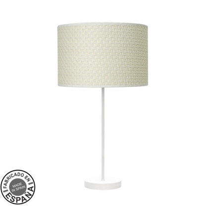 Sobremesa Alto Moda Blanco/Cañizo de Fabrilamp, diseño moderno y elegante para tu hogar. Compra en luzguru.com