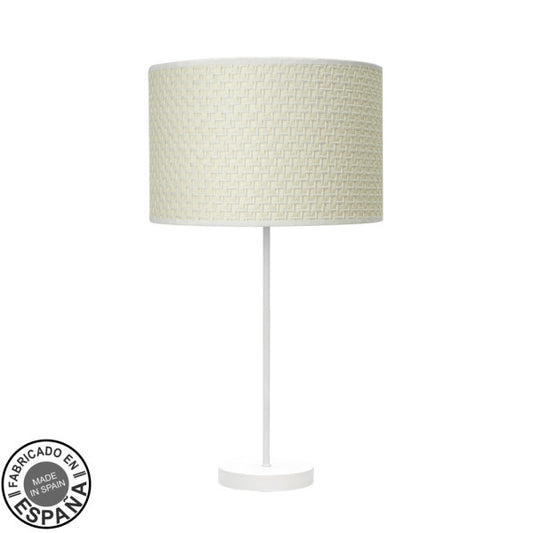 Sobremesa Alto Moda Blanco/Cañizo de Fabrilamp, diseño moderno y elegante para tu hogar. Compra en luzguru.com