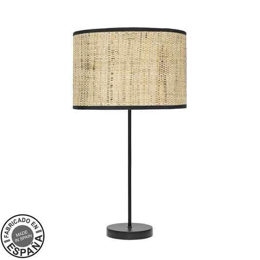 Lámpara de mesa Moda Fabrilamp / Abrila con cañizo oscuro, referencia 212471079