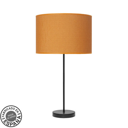 Sobremesa Alto Moda Negro/Naranja E27 de Fabrilamp, diseño moderno y elegante para tu hogar. luzguru.com