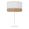 Lámpara Sobremesa Olga Fabrilamp / Abrila Blanca y Madera Clara 190071101