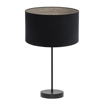 Sobremesa Tania Alto 62x30cm Negro/Madera Gris Fabrilamp - Vista frontal completa