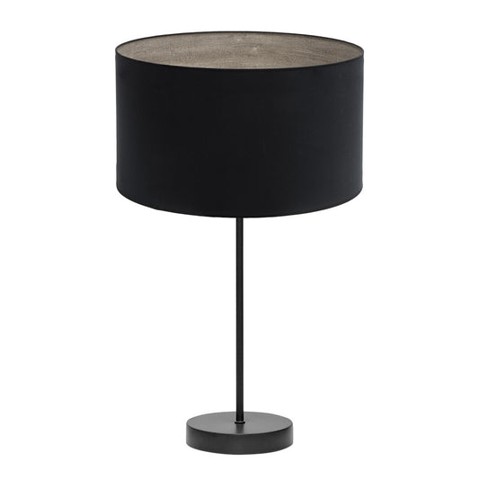 Sobremesa Tania Alto 62x30cm Negro/Madera Gris Fabrilamp - Vista frontal completa