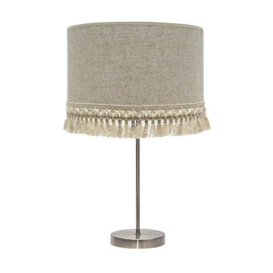 Lámpara de Sobremesa Vera 62 cm Cuero y Beige Fabrilamp - vista principal | Fabrilamp / Abrila
