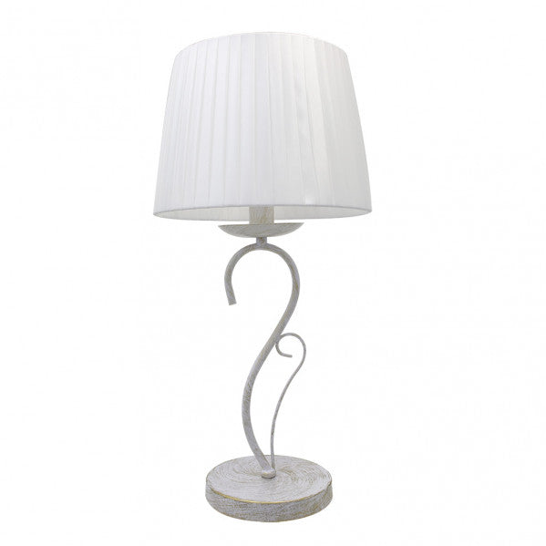 Sobremesa Amsterdam Blanco/Oro de Fabrilamp, diseño clásico y elegante para tu hogar. Compra en luzguru.com