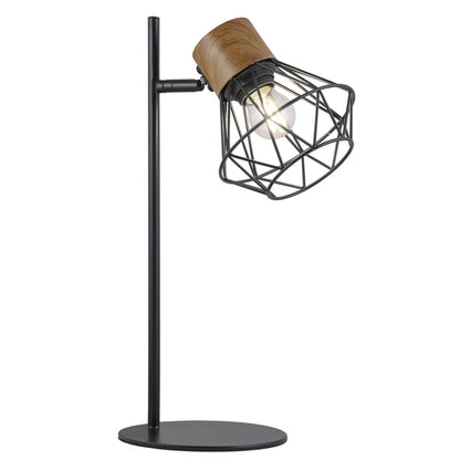 Medidas Sobremesa ANTIBES Negra AJP/Alemar (Ref. 10833) - Iluminación elegante y vintage para tu hogar.  LuzGuru.
