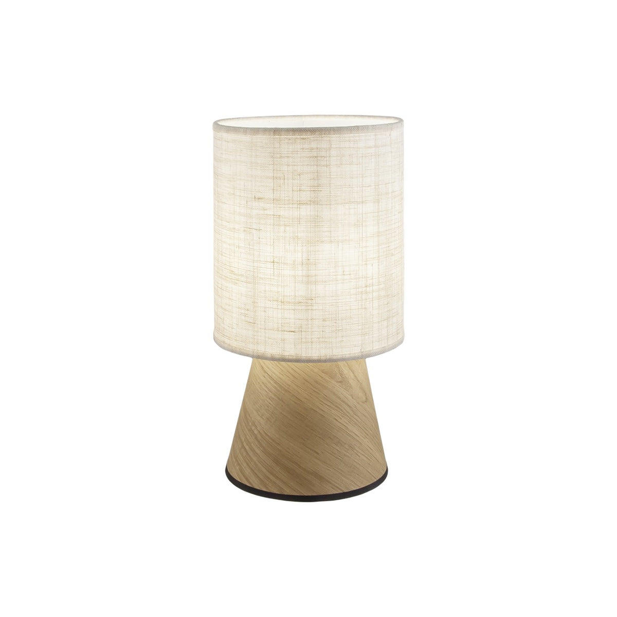 Lámpara de Sobremesa Aosta Beige y Madera 30 cm 60W Alemar - vista principal | AJP / Alemar