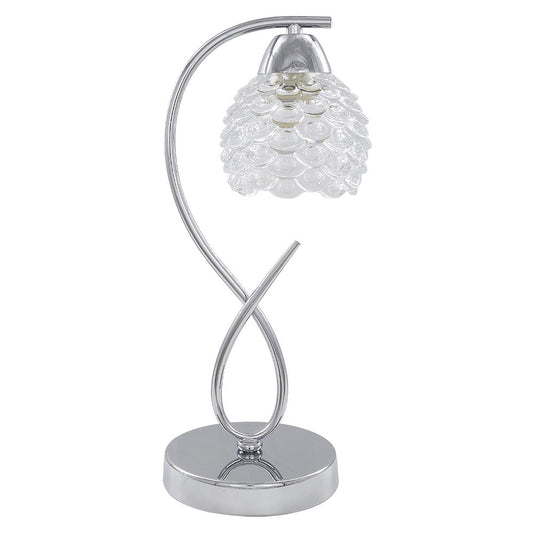 Lámpara Sobremesa Bagan Cromo Cristal Fabrilamp / Abrila 155071020