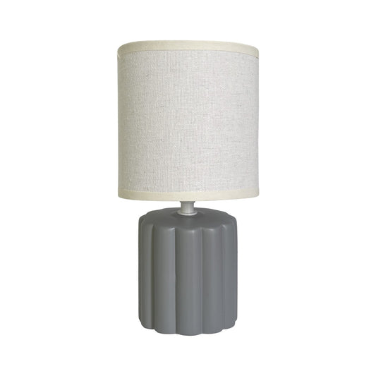 Lámpara de Sobremesa Barlow Cerámica Gris 40W E-14 Alemar - vista principal | AJP / Alemar