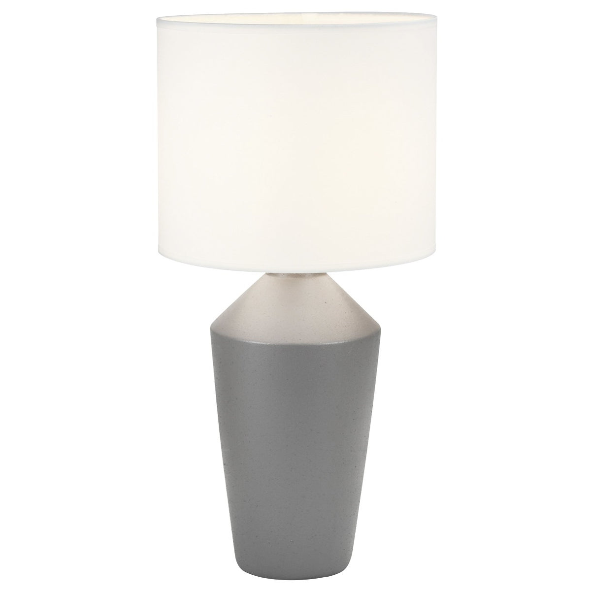 Lámpara de Sobremesa Barron Gris 52 cm Cerámica y Tela Alemar - vista principal | AJP / Alemar