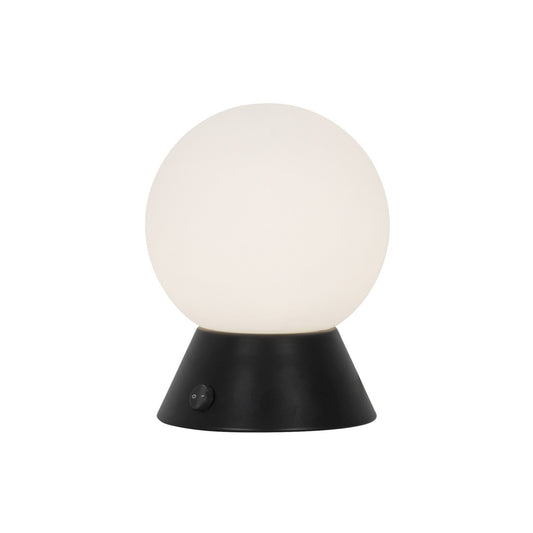 Lámpara de sobremesa AJP / Alemar BEN - Negro/Opal - luzguru.com