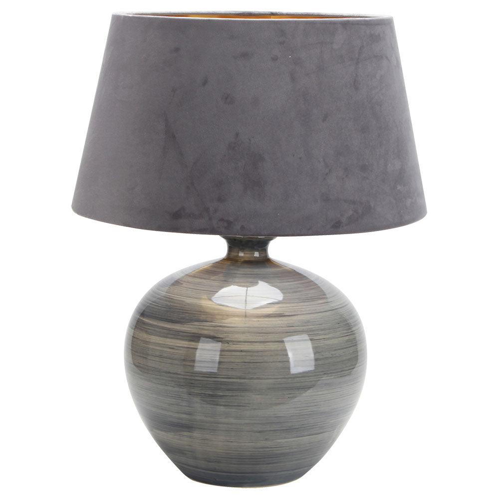 Lámpara de sobremesa Betta Gris Brillo Fabrilamp / Abrila 134471028