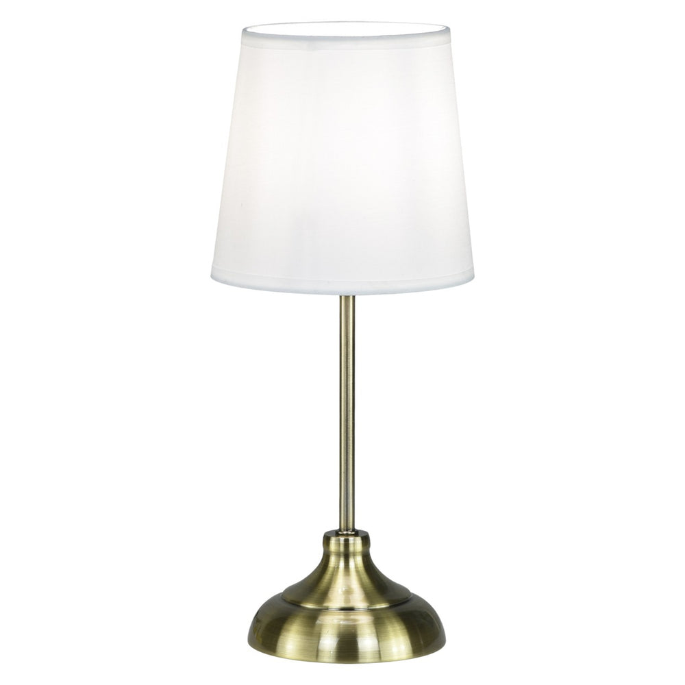 Lámpara de Sobremesa Bolton 36 cm y Blanco AJP