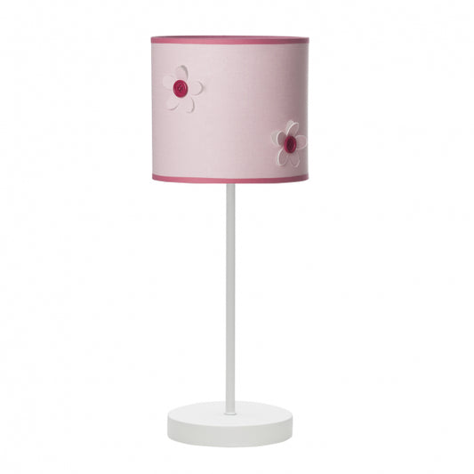 Sobremesa Botón Rosa E14 de Fabrilamp, ideal para dormitorios infantiles. Compra en luzguru.com