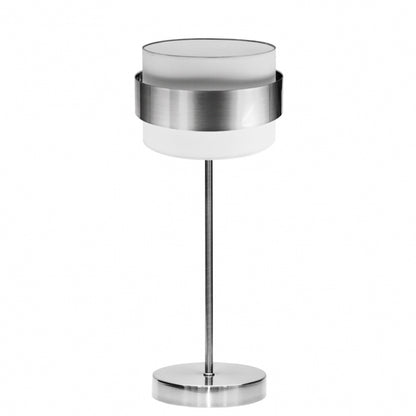 Sobremesa Bremen Cromo/Blanco-Plata de Fabrilamp, diseño elegante y moderno para tu hogar. Compra en luzguru.com