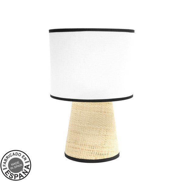 Sobremesa Camboya Blanco/Natural de Fabrilamp, diseño moderno y elegante para tu hogar.