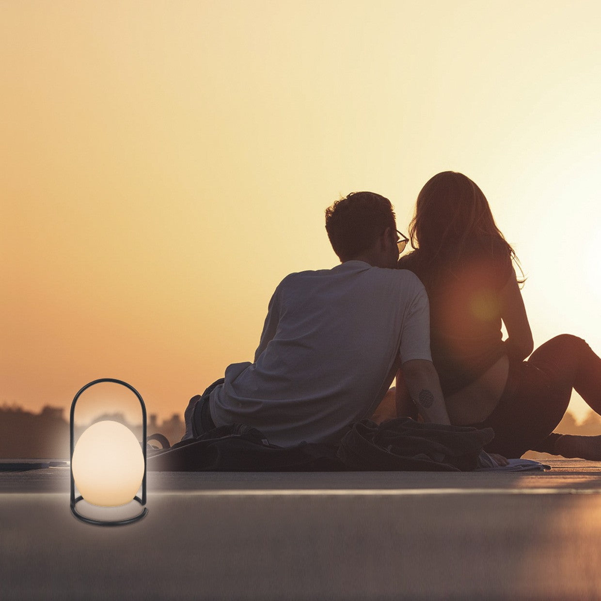 Sobremesa LED RGB Capriles AJP/Alemar (Ref. 10959): Dimensiones detalladas. Iluminación moderna y elegante de 1140 lúmenes.  Compra en luzguru.com
