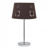 Sobremesa Celaya marrón Fabrilamp / Abrila, lámpara de mesa con diseño calado, referencia 122171002