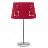 Lámpara de mesa Celaya roja Fabrilamp / Abrila con diseño calado decorativo, ideal para iluminación ambiental.