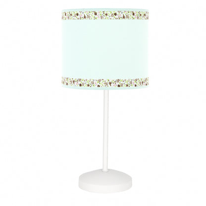 Sobremesa Cenefa Verde Agua E14 de Fabrilamp/Abrila. Diseño infantil elegante para dormitorios.