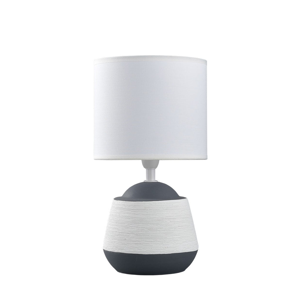 Sobremesa Cerámica Albany Blanco/Gris - AJP / Alemar - 11368 - luzguru.com