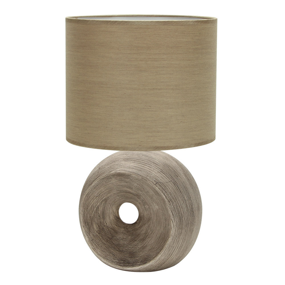 Lámpara de sobremesa cerámica beige Fabrilamp / Abrila EA 160071015 estilo neoclásico