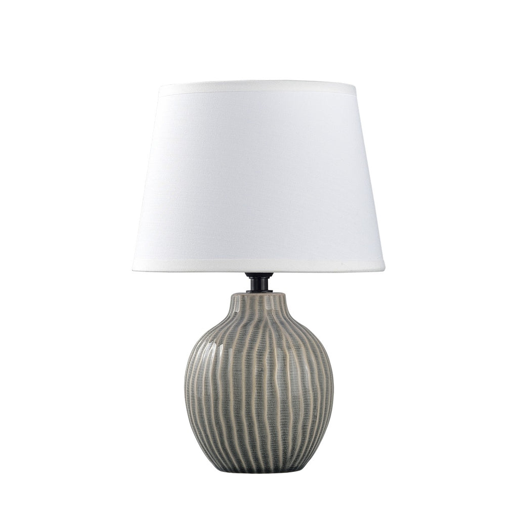 Sobremesa Cerámica Farlan Gris/Blanco - AJP / Alemar - 11364 - luzguru.com