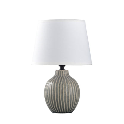 Sobremesa Cerámica Farlan Gris/Blanco - AJP / Alemar - 11364 - luzguru.com