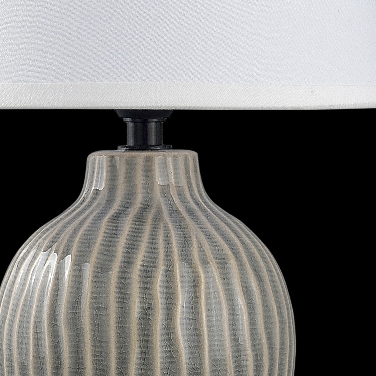 Sobremesa Cerámica Farlan Gris/Blanco AJP/Alemar Ref. 11364 - Medidas detalladas.
